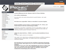 Tablet Screenshot of ipronec-shop.com